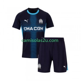 Camisolas de futebol Olympique de Marseille Criança Equipamento Alternativa 2025/26 Manga Curta